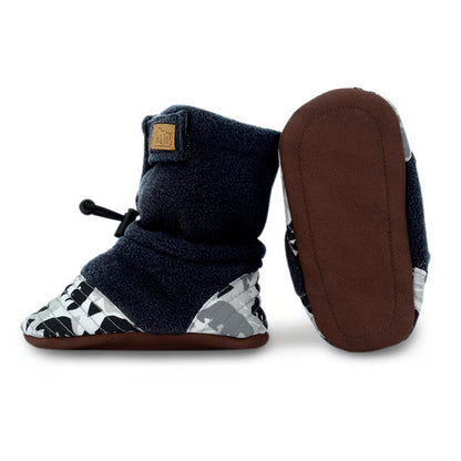 Stay-Put Cozy Baby Booties- Bear