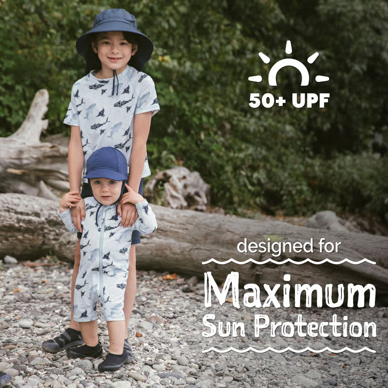 Sun & Splash UV Jumpsuit- Whale Play