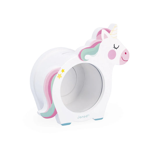 Wooden Piggy Bank- Unicorn