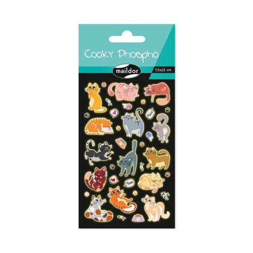 Cooky Stickers- Posing Cats