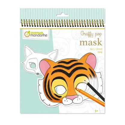 Colour-Your-Own Paper Masks- Pop Animals