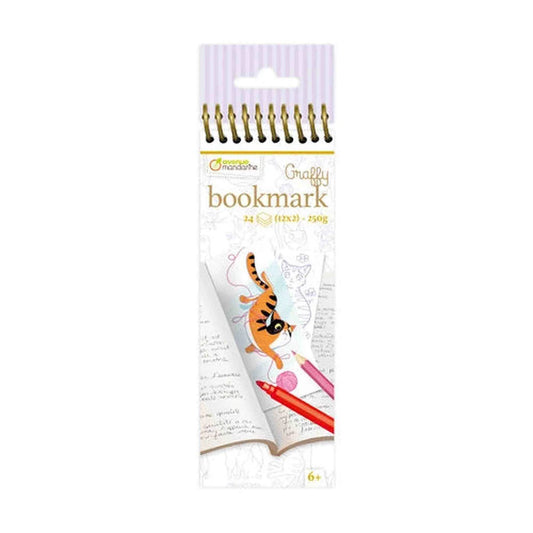 Colour-Your-Own Cat Bookmarks