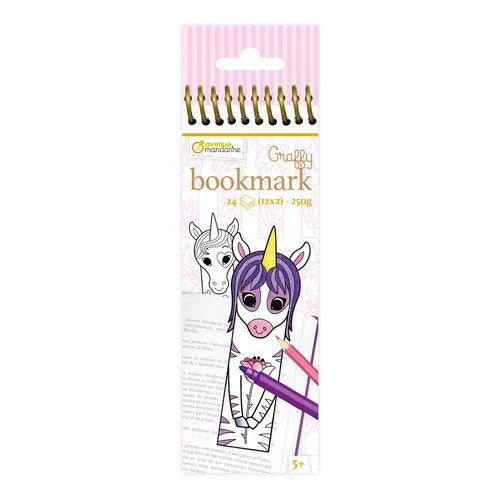 Colour-Your-Own Unicorn Bookmarks